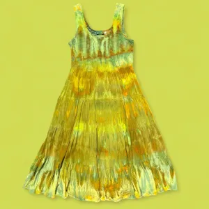 L - ice dyed midi dress