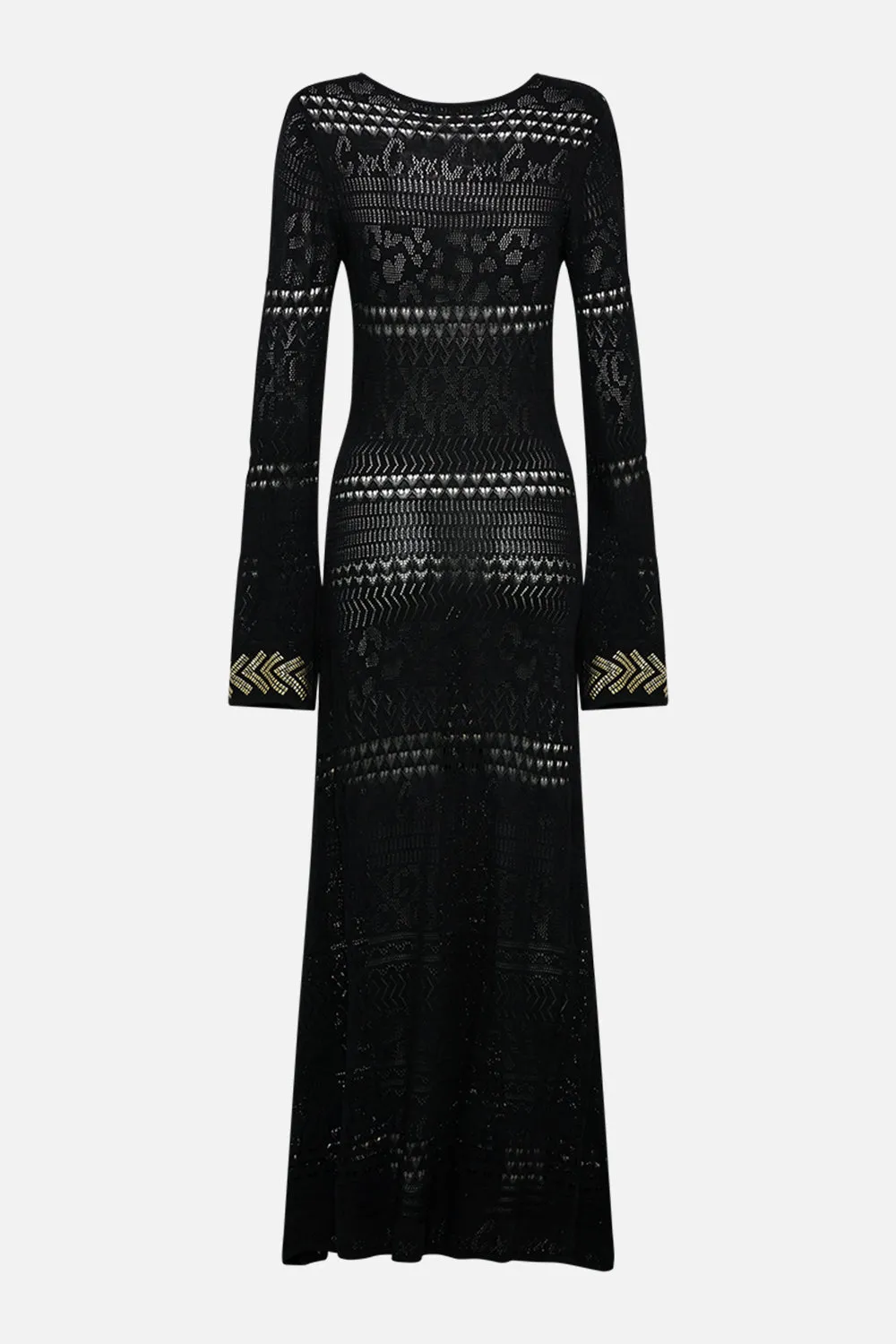 LACE UP KNIT DRESS CAT WORSHIP