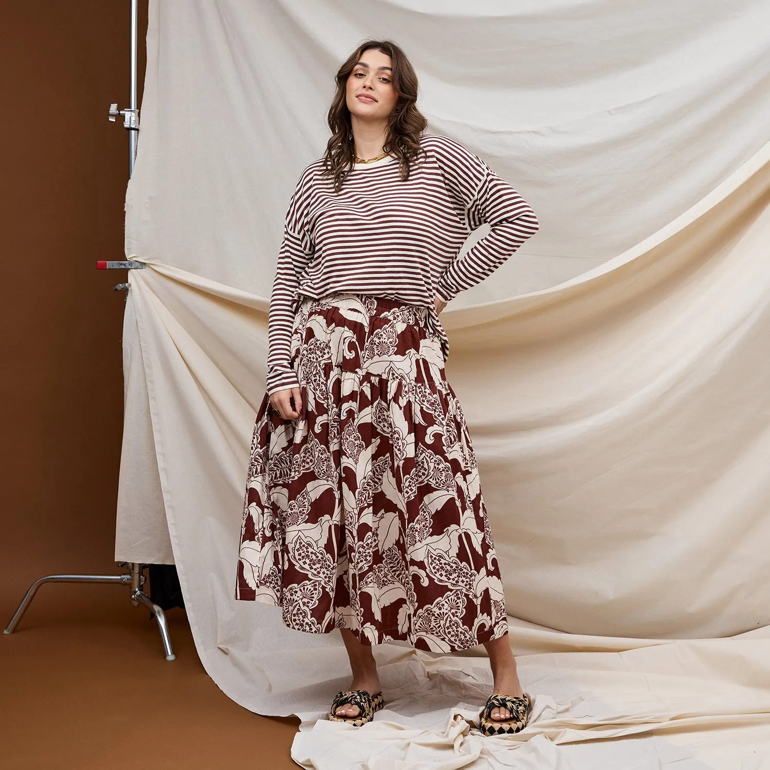 Lata Midi Skirt