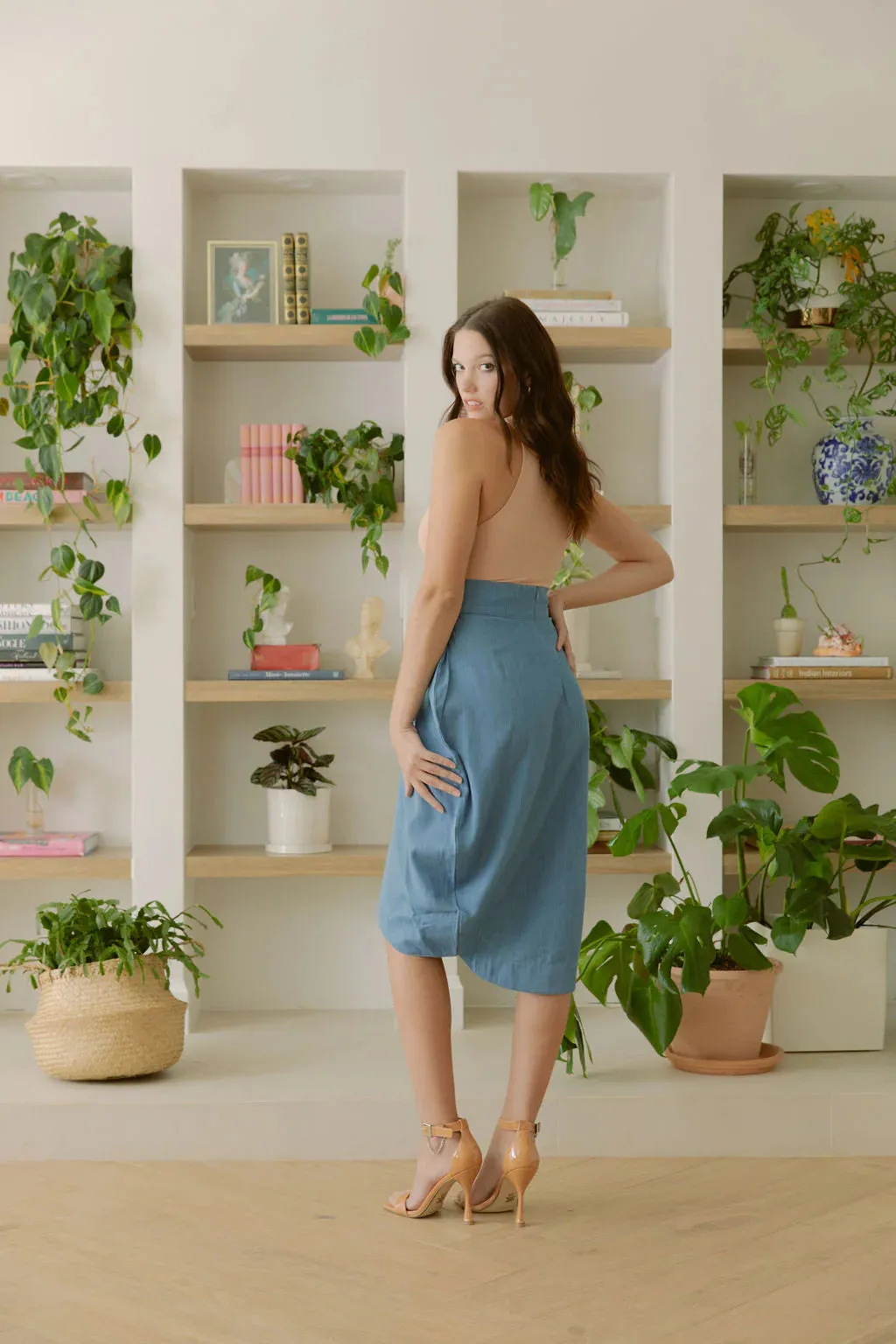 Lauren Eco Skirt in Denim