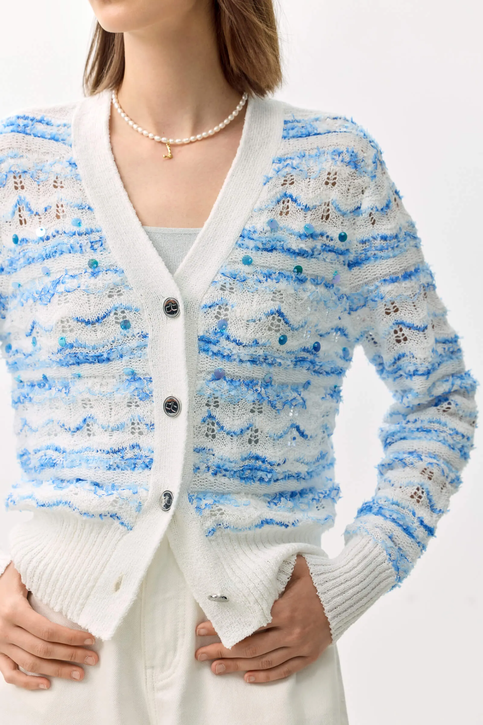 LILY Elegant Sequin Cardigan