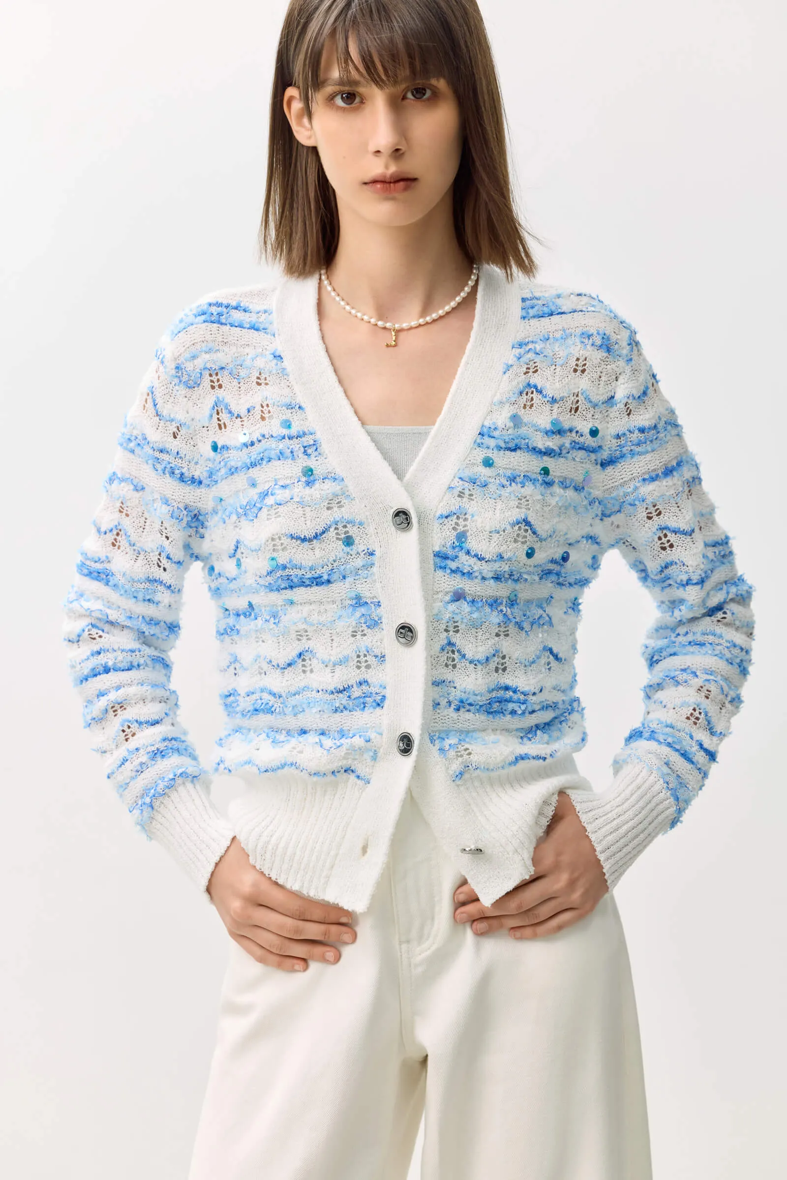 LILY Elegant Sequin Cardigan