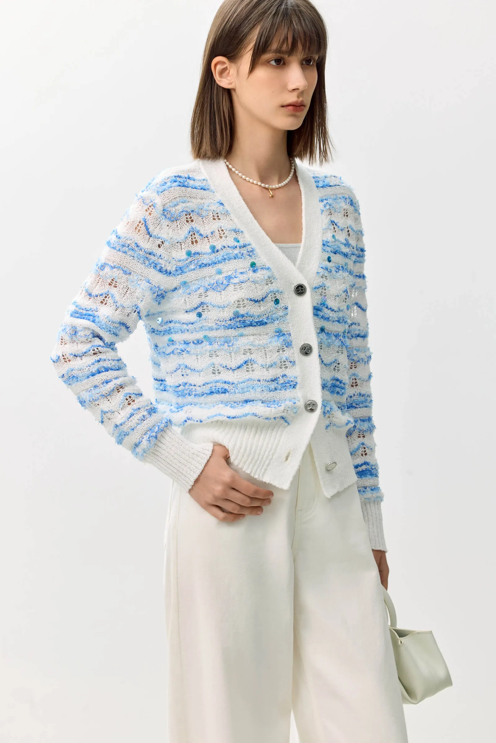 LILY Elegant Sequin Cardigan