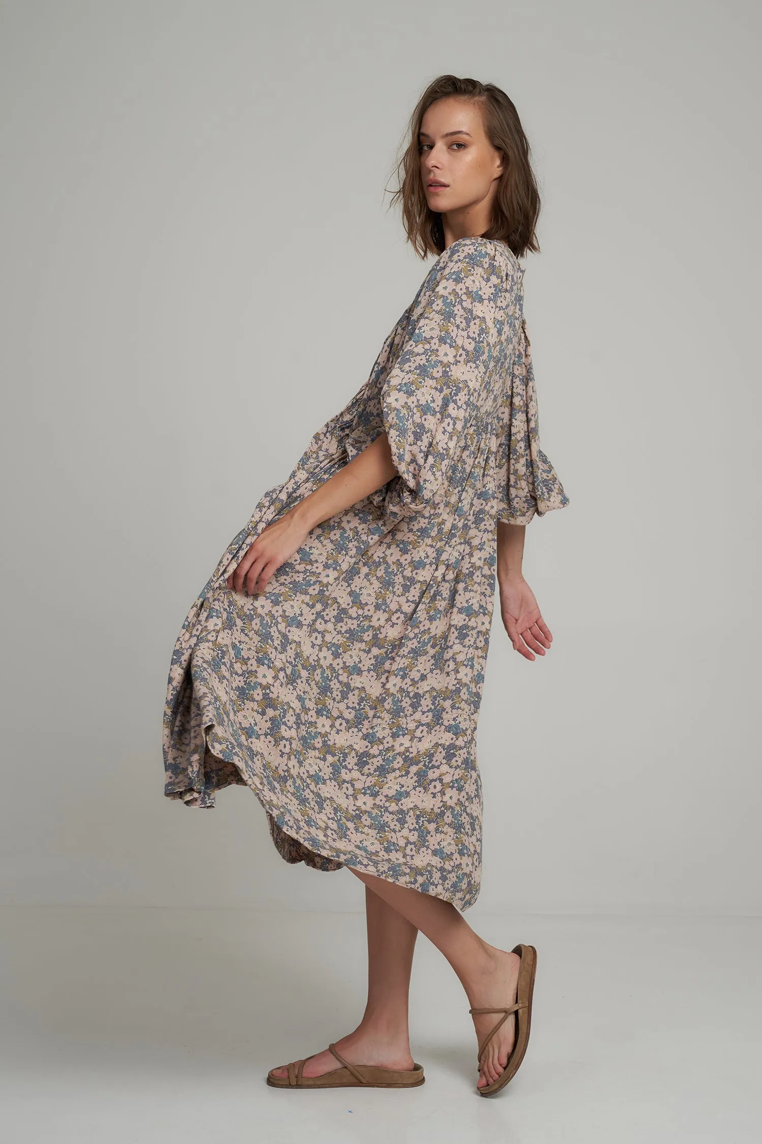 Lilya - November Dress - Floral Blue