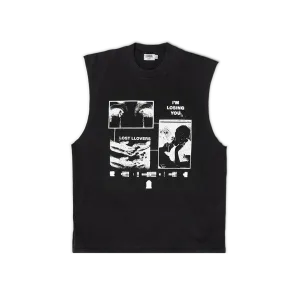 Lost LLovers Tank (Washed Black)
