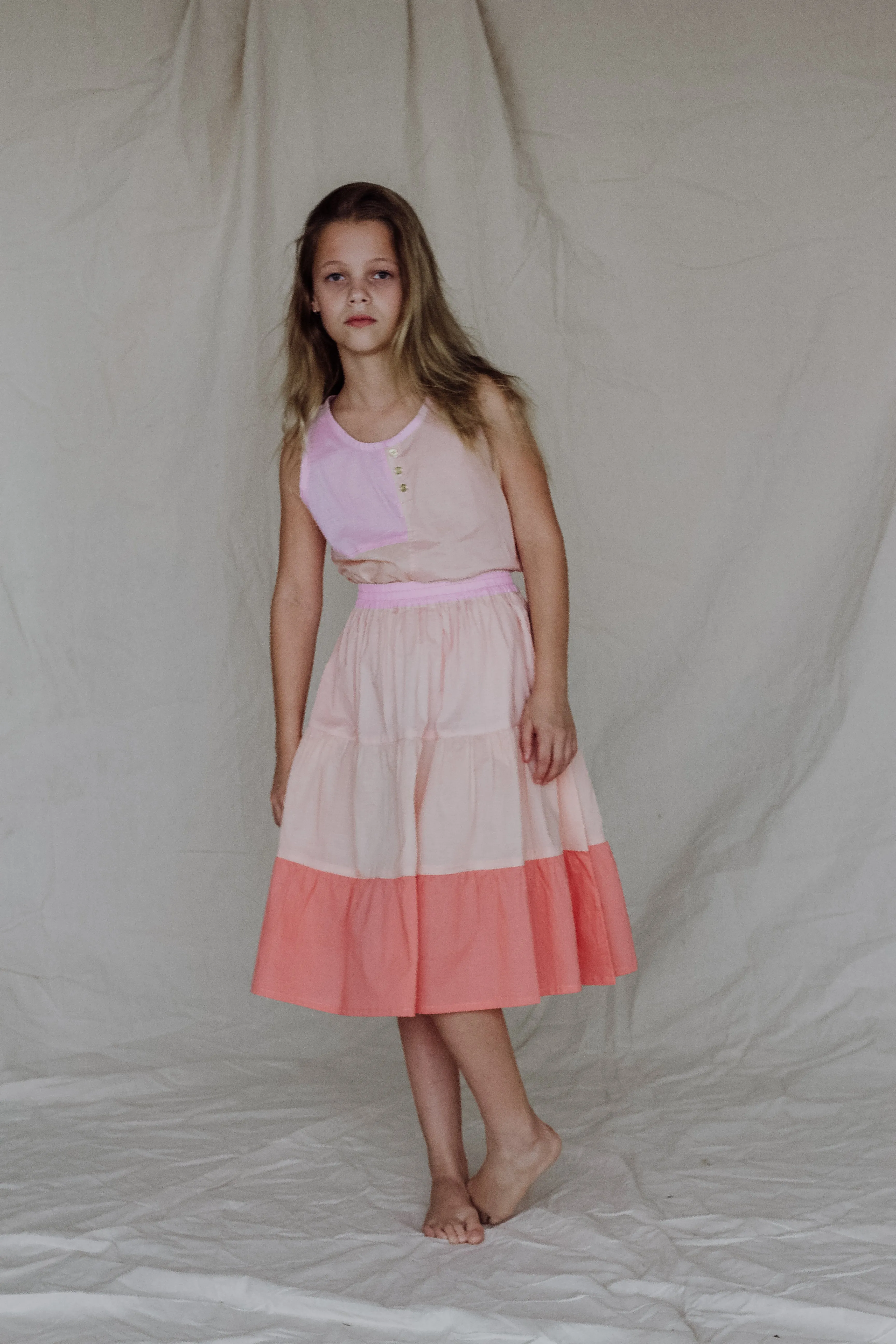 Maggie Skirt-Apricot Blush