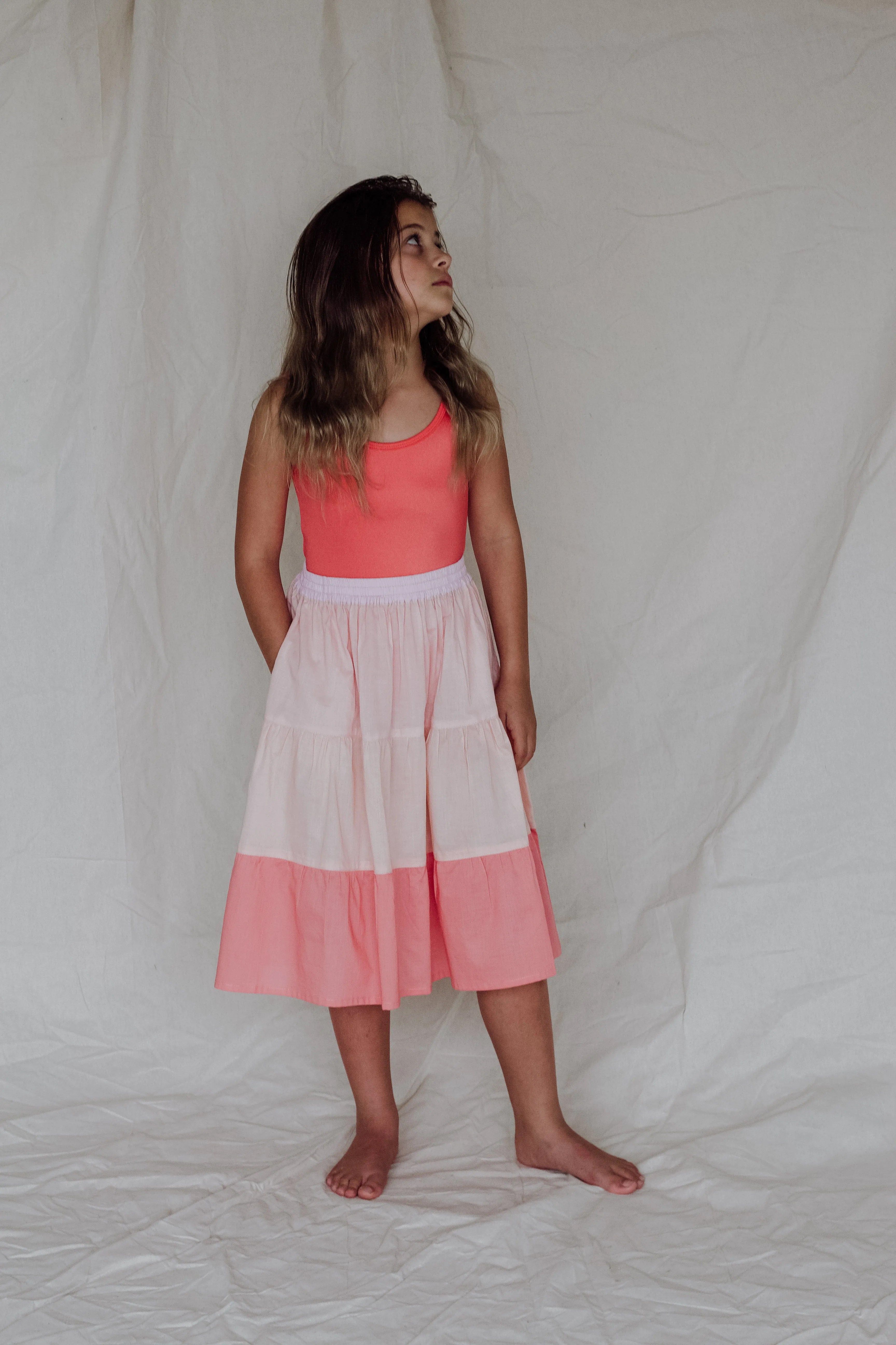 Maggie Skirt-Apricot Blush