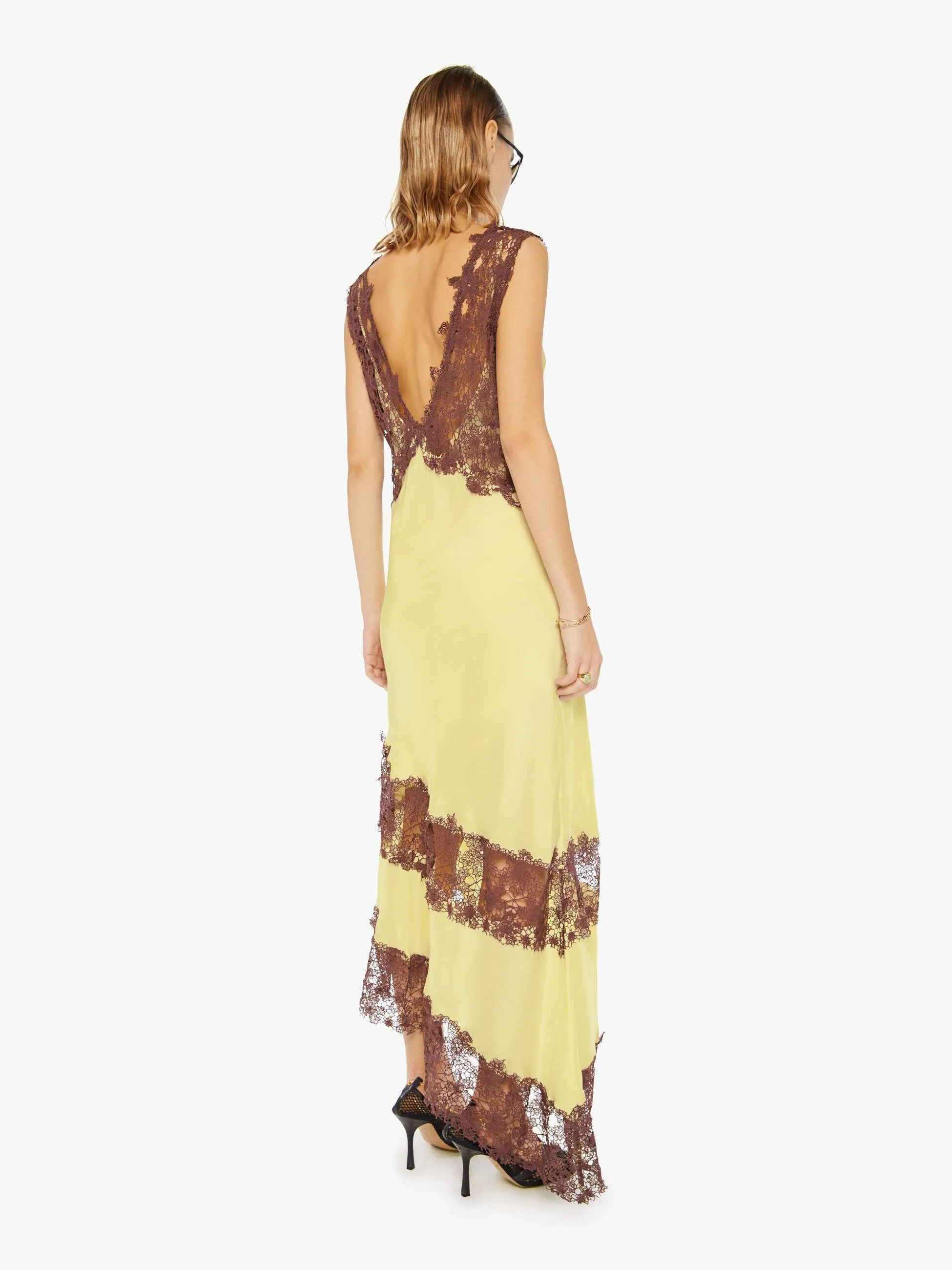 Maria Cher Lex Midi Dress - Yellow