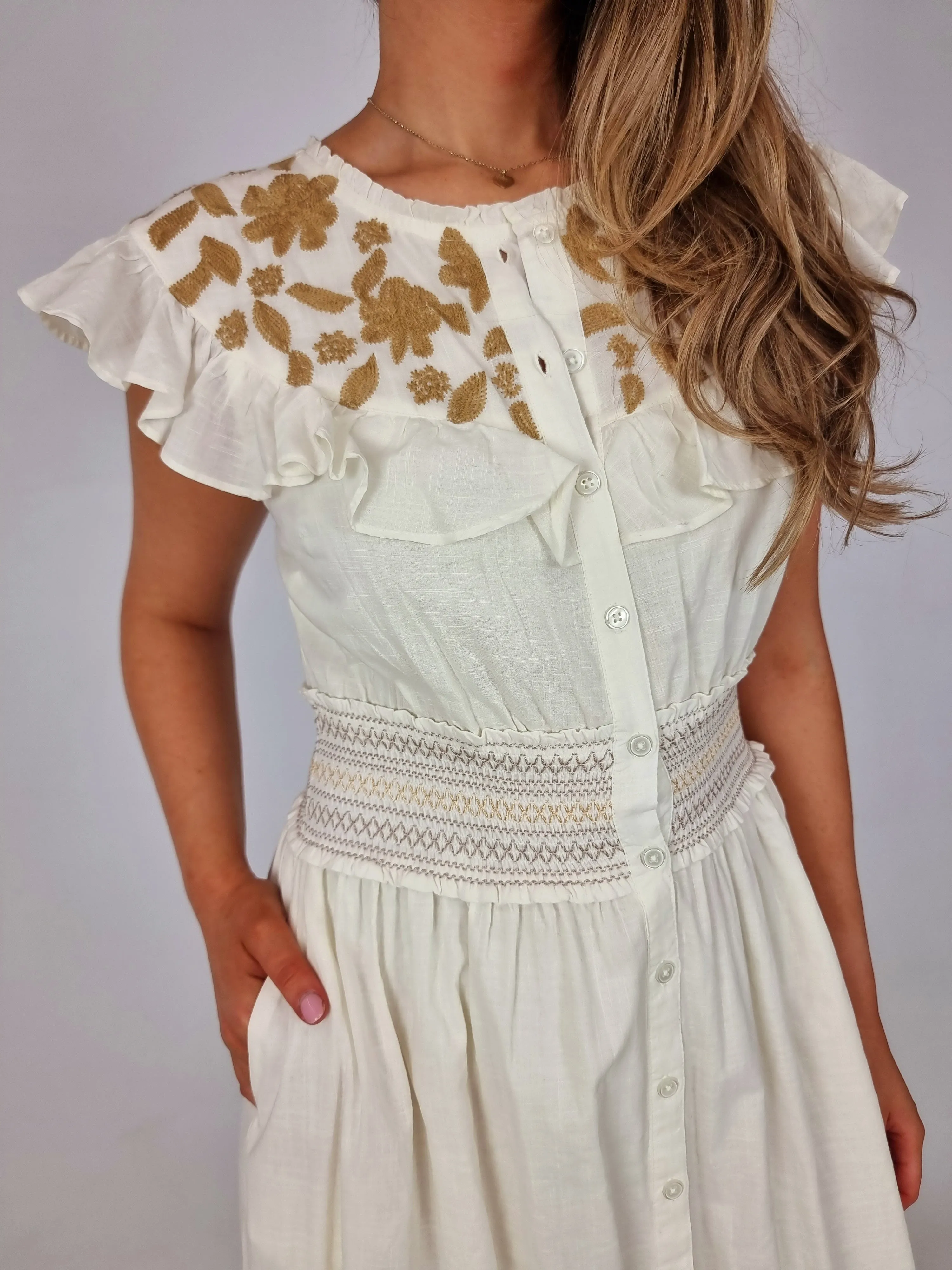 Md'M Cream Dress