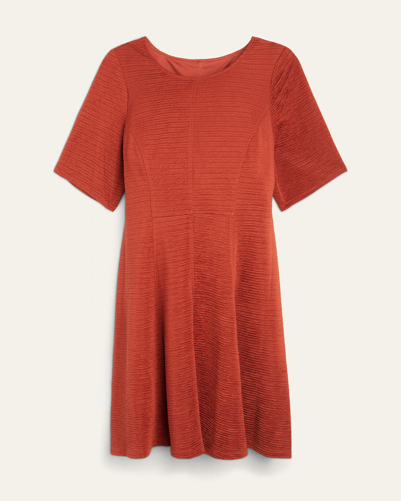 Melonie Knit Fit and Flare Dress | Red
