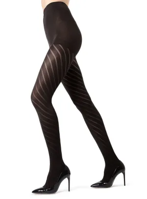 MeMoi Spiral Opaque Tights