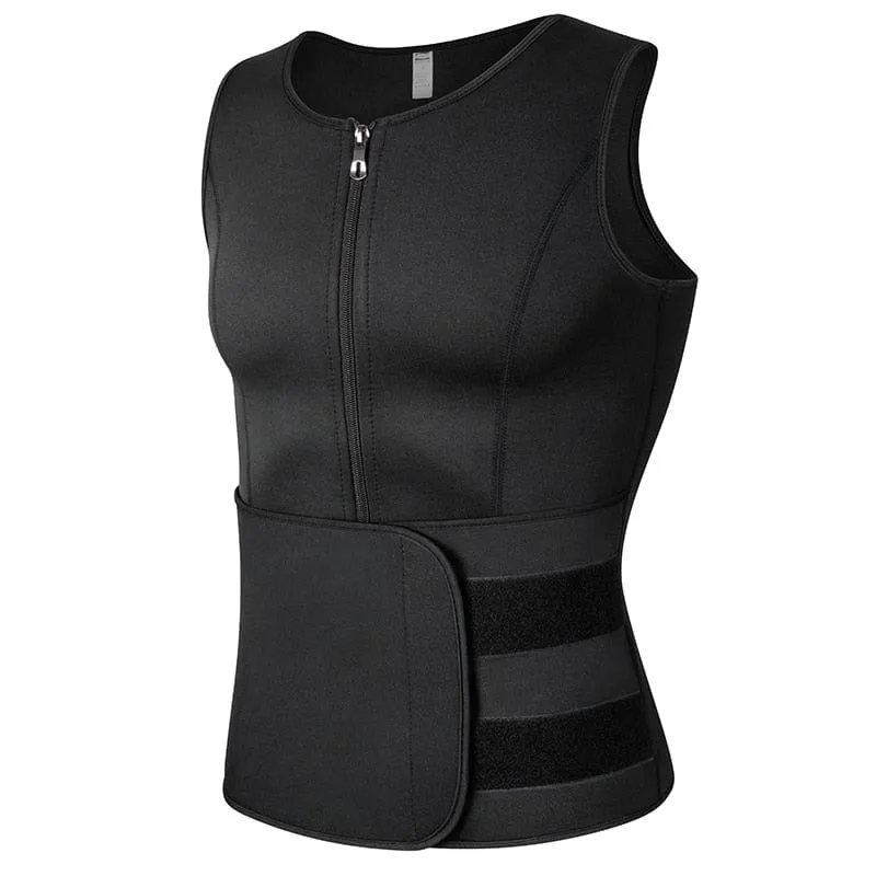 Men Adjustable Waist Trainer Vest Workout Body Shaper