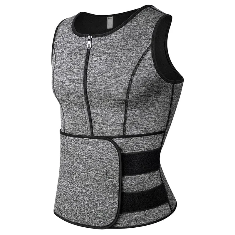 Men Adjustable Waist Trainer Vest Workout Body Shaper