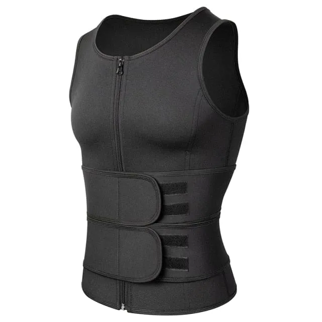 Men Adjustable Waist Trainer Vest Workout Body Shaper