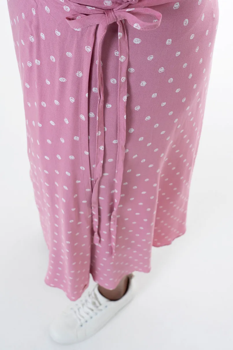 Midi Wrap Skirt _ 152030 _ Mauve