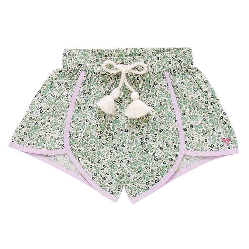 Millie Short in Green Mini Ditsy