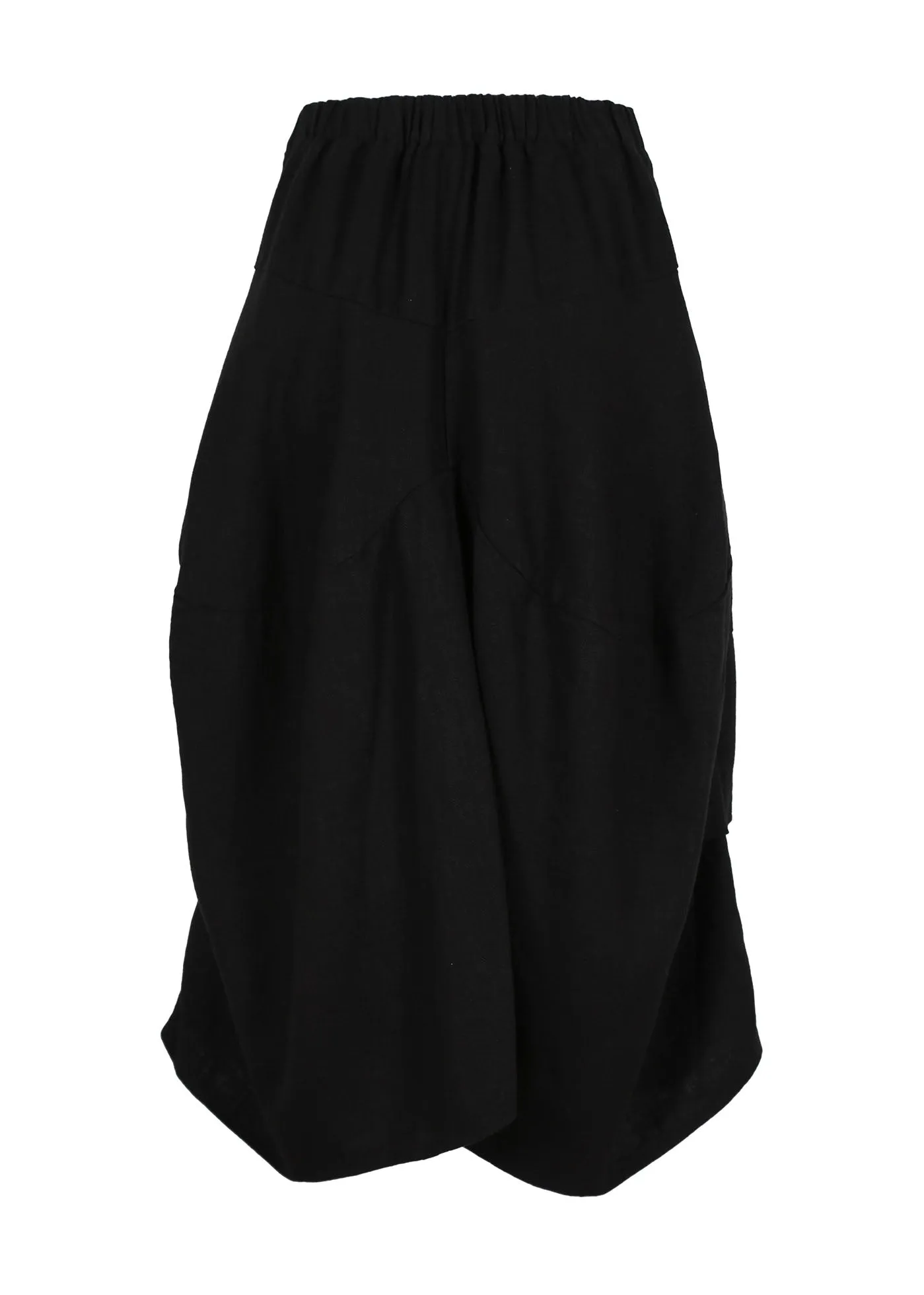 Milwaukee Fiesta Skirt Black in Slub Linen
