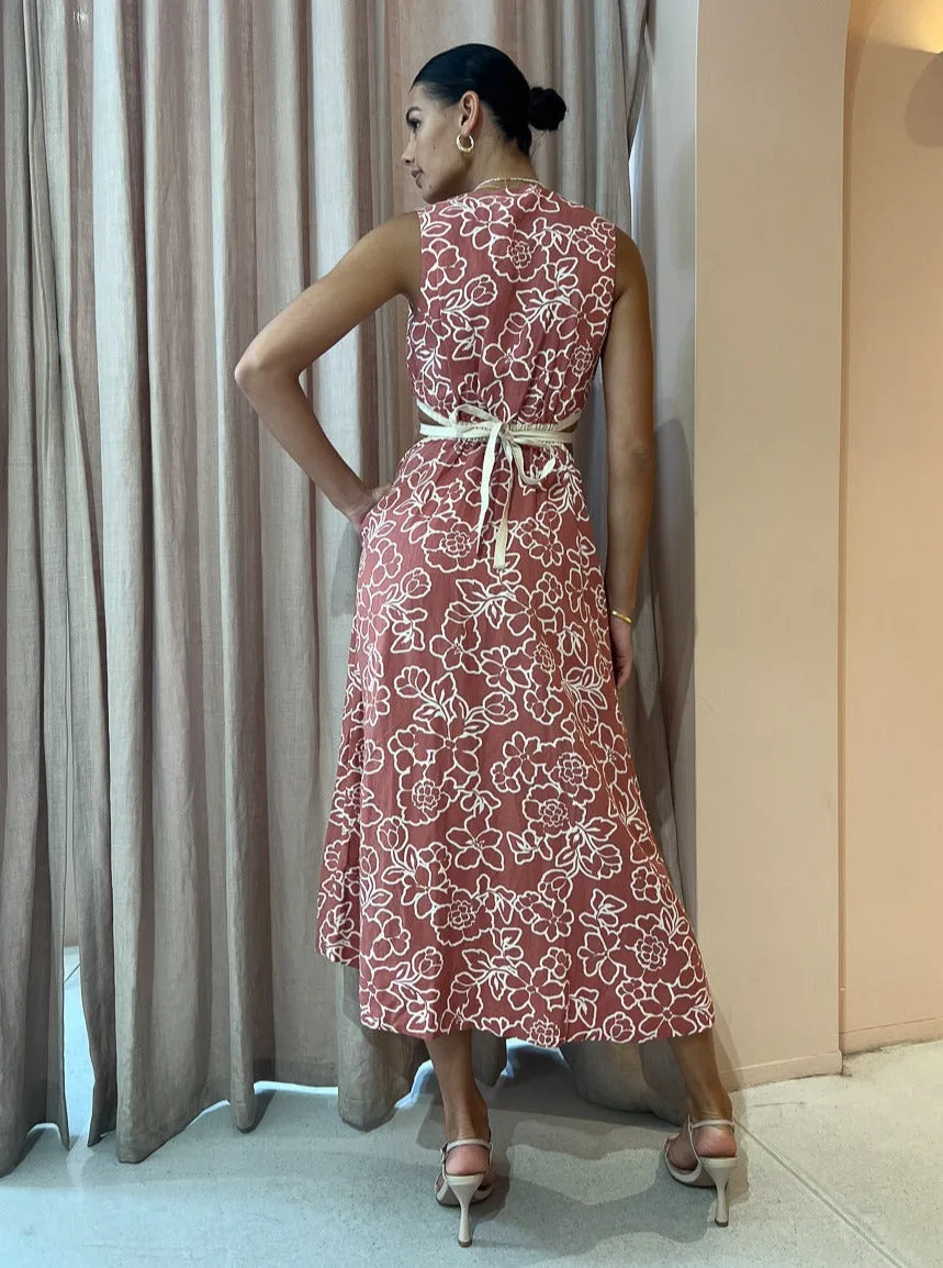 Mon Renn Monte Floral Midi Dress in Monte Floral