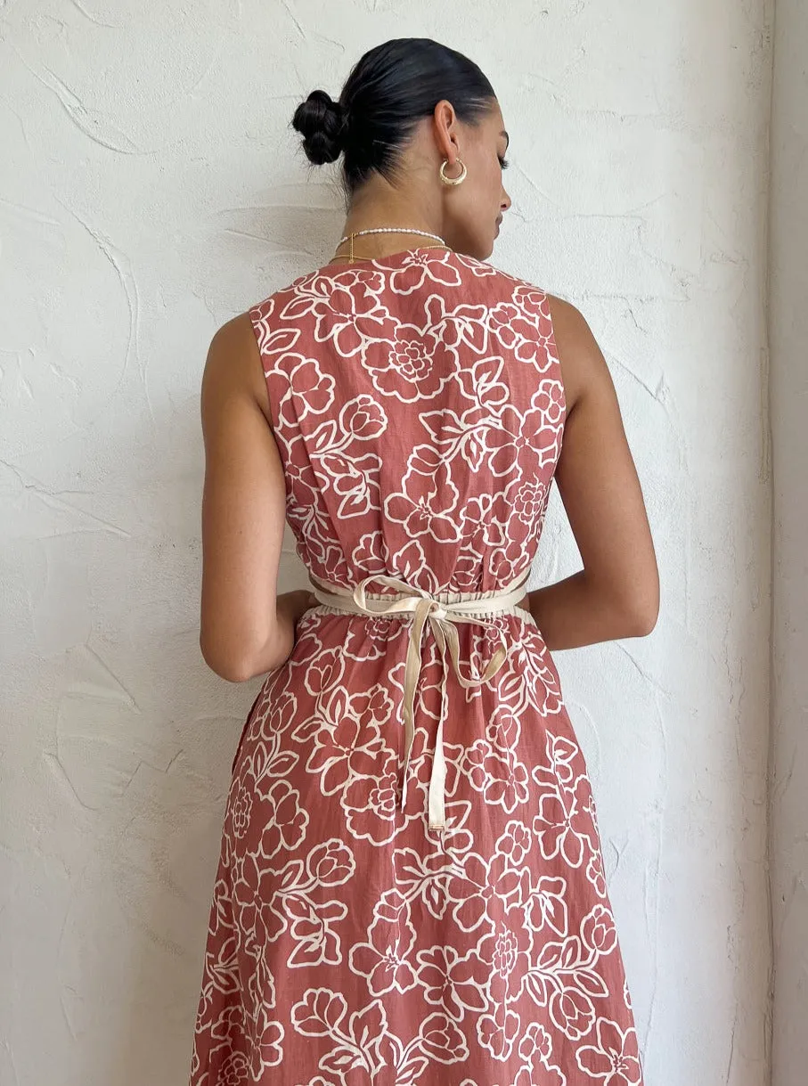 Mon Renn Monte Floral Midi Dress in Monte Floral