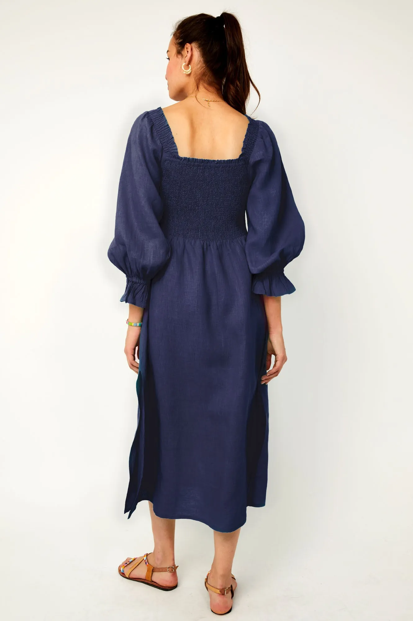 Nancy Midi Dress | Navy