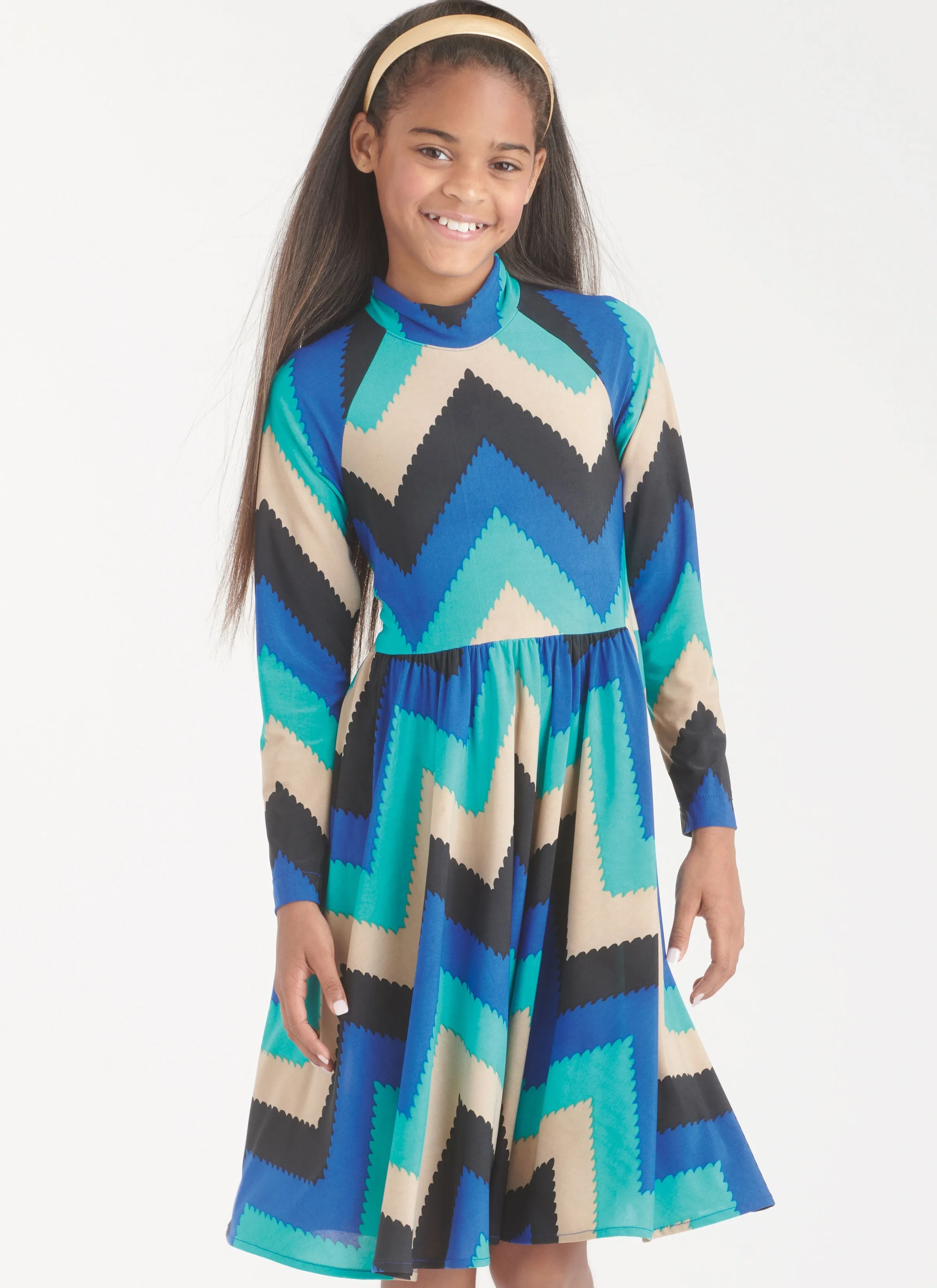 New Look Sewing Pattern 6773 Girls' Knit Dresses