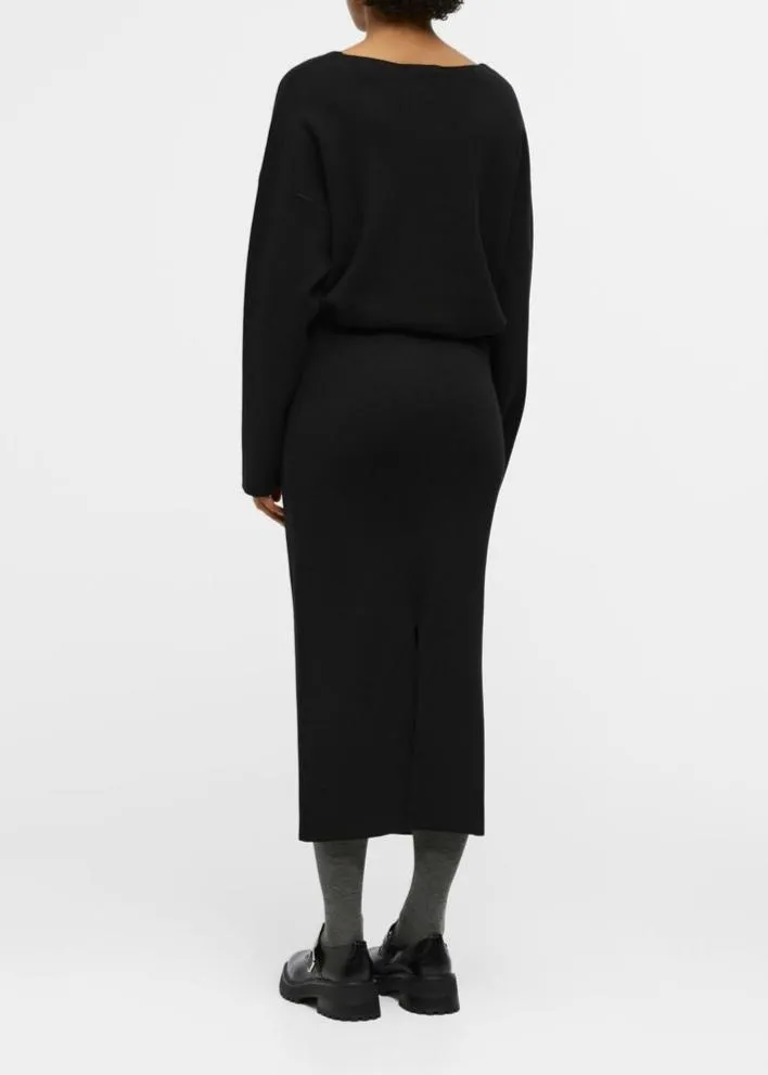 OBREYNARD KNIT SKIRT NOOS | BLACK