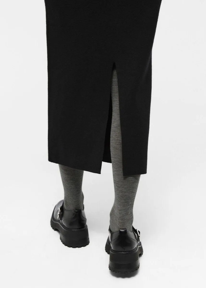 OBREYNARD KNIT SKIRT NOOS | BLACK