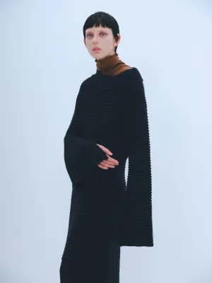 Off-shoulder Knit Dress
