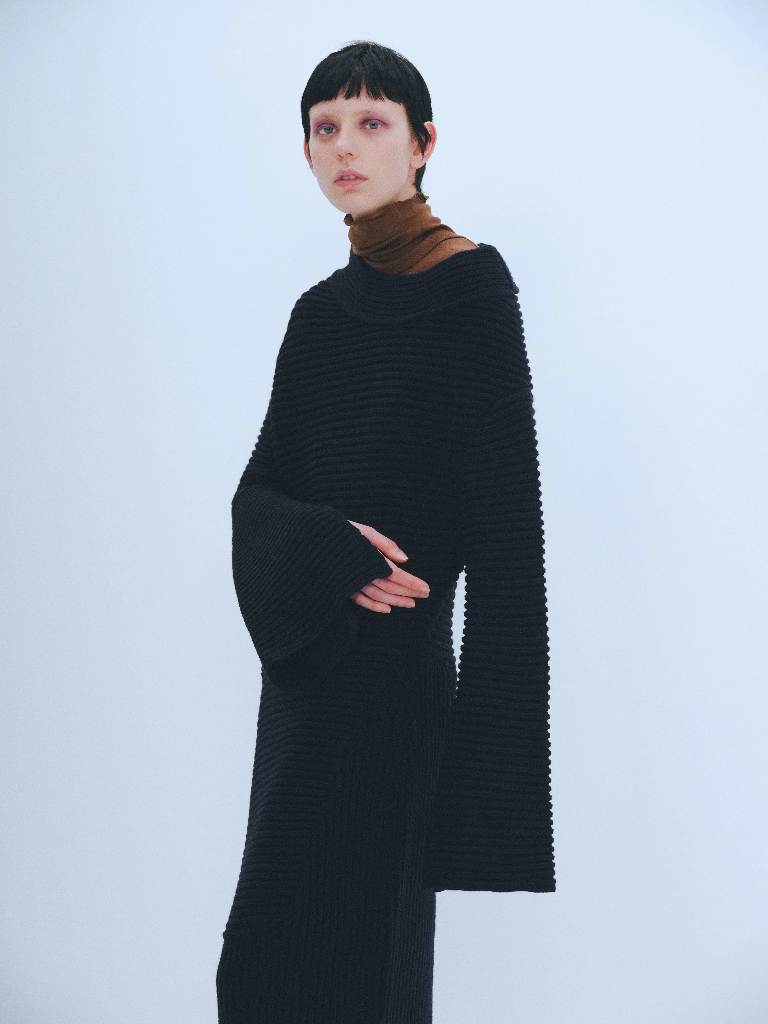 Off-shoulder Knit Dress