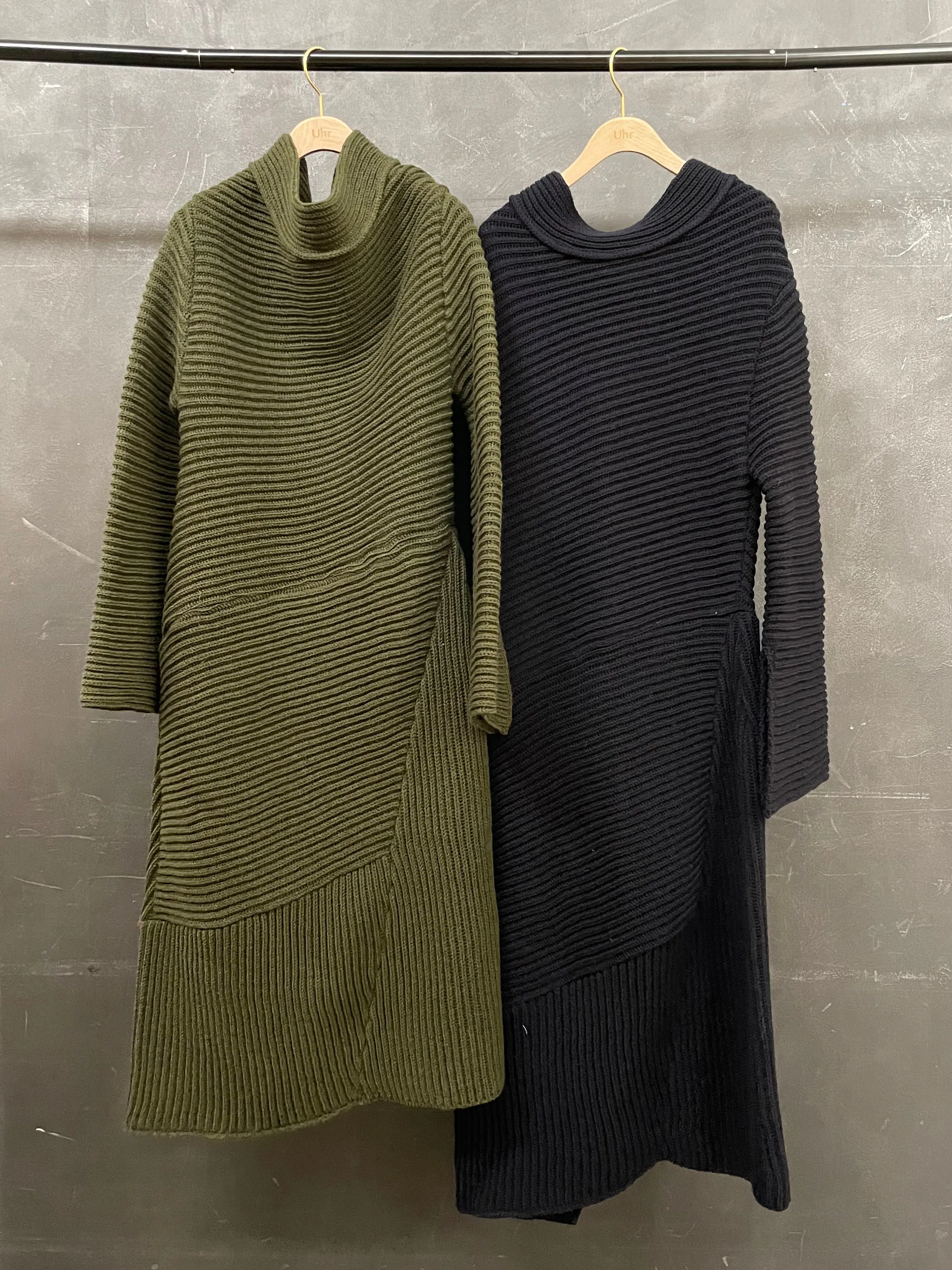 Off-shoulder Knit Dress