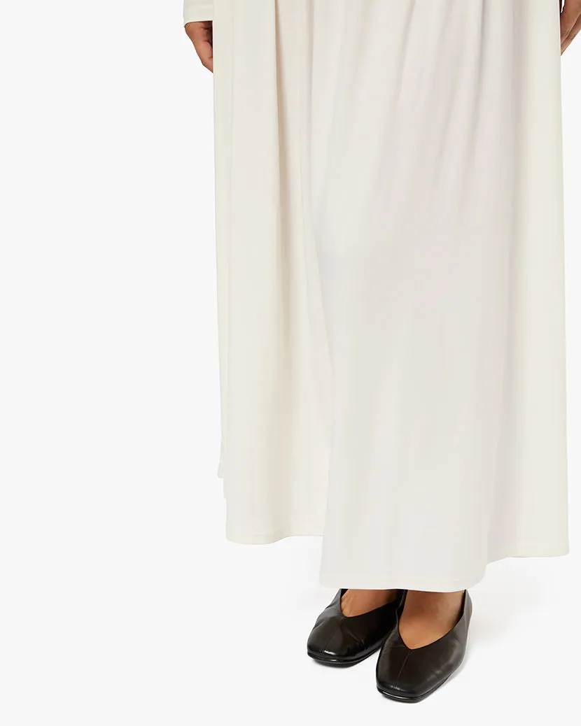 Off Shoulder Ruched Midi Dress