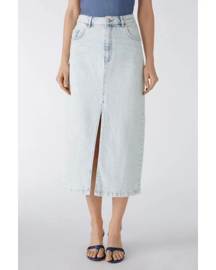 Oui Maxi Denim Skirt