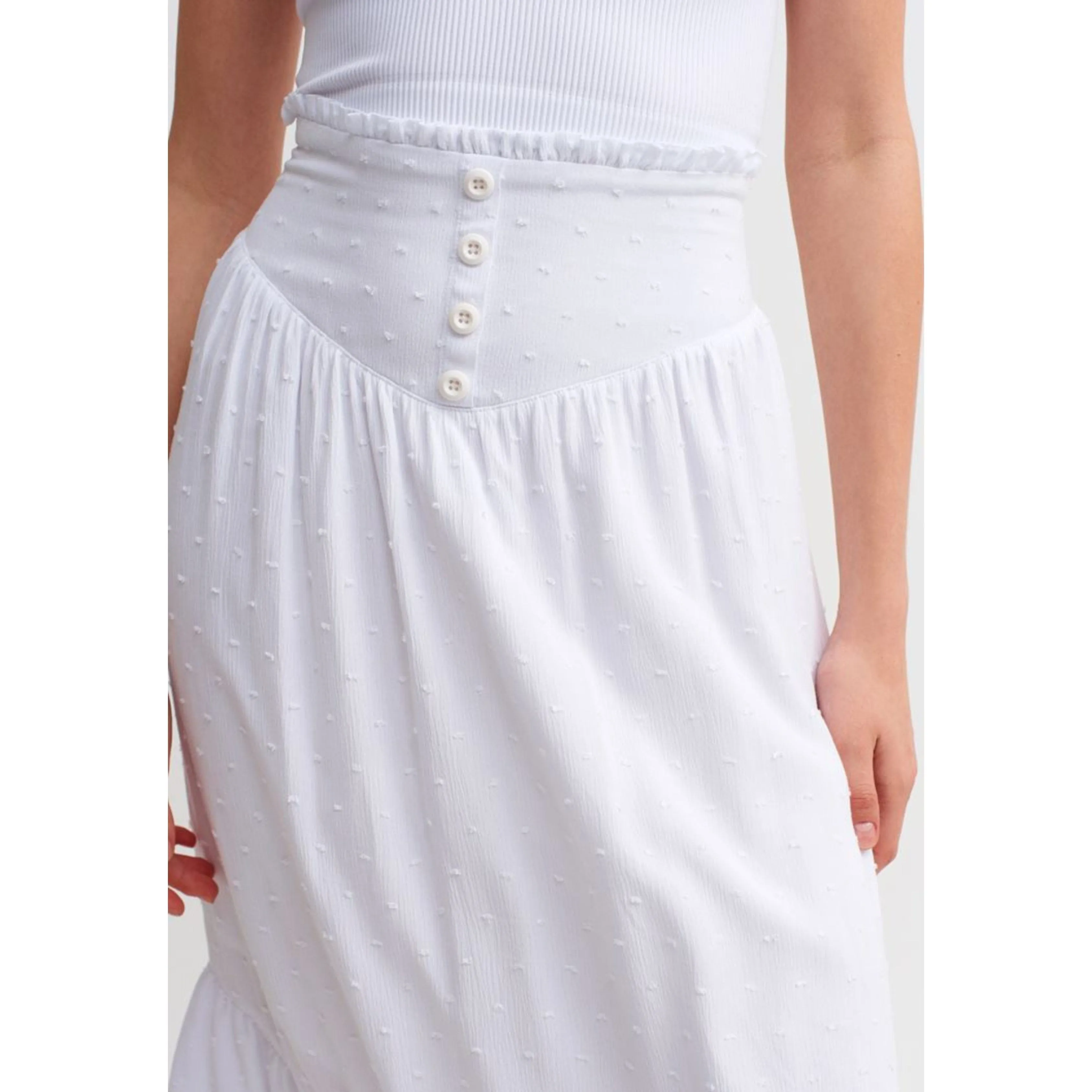OXXO -  Midi Skirt With Slit Detail