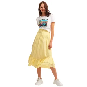 OXXO -  Midi Skirt With Slit Detail