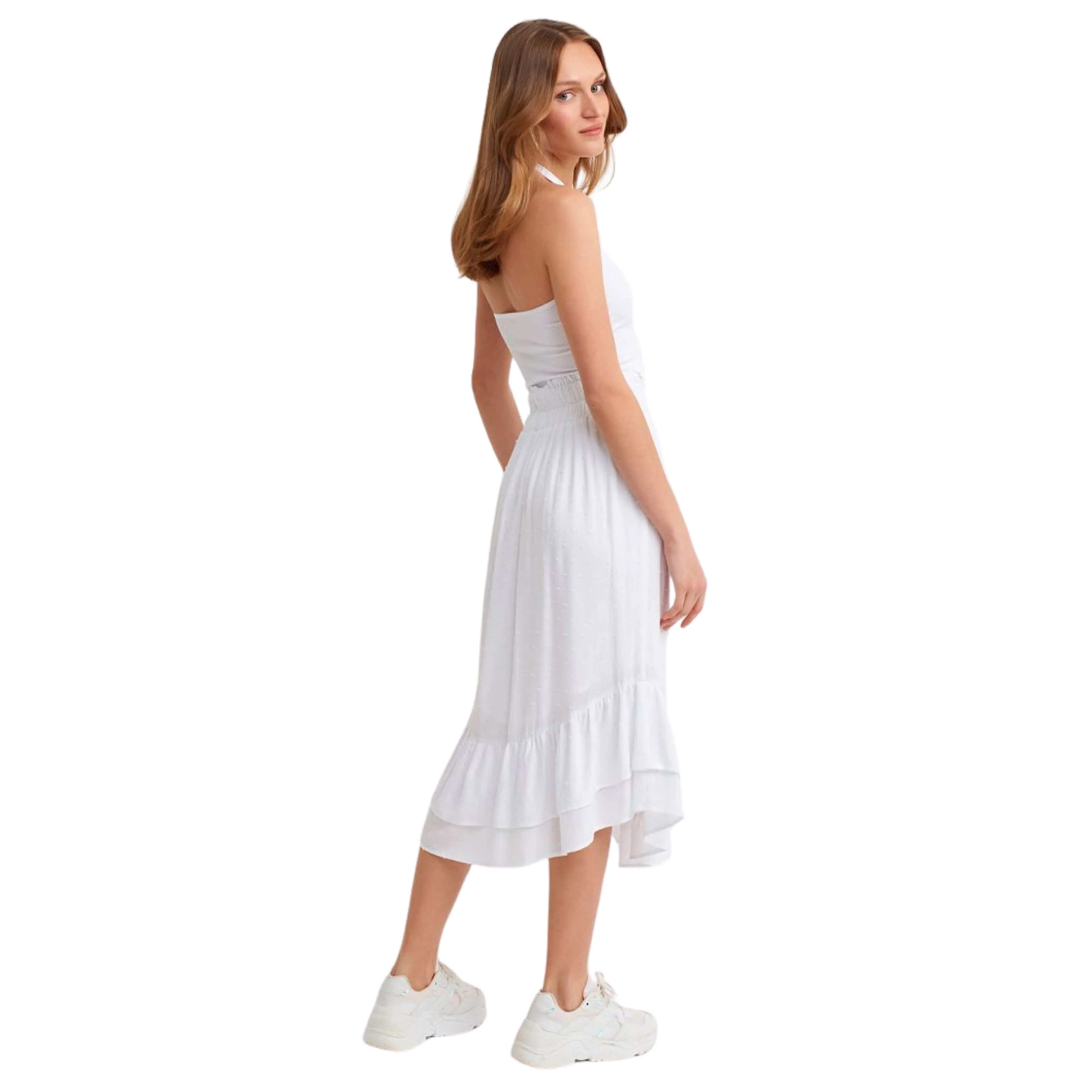 OXXO -  Midi Skirt With Slit Detail