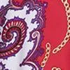 Paisley Handkerchief-Hem Midi Dress