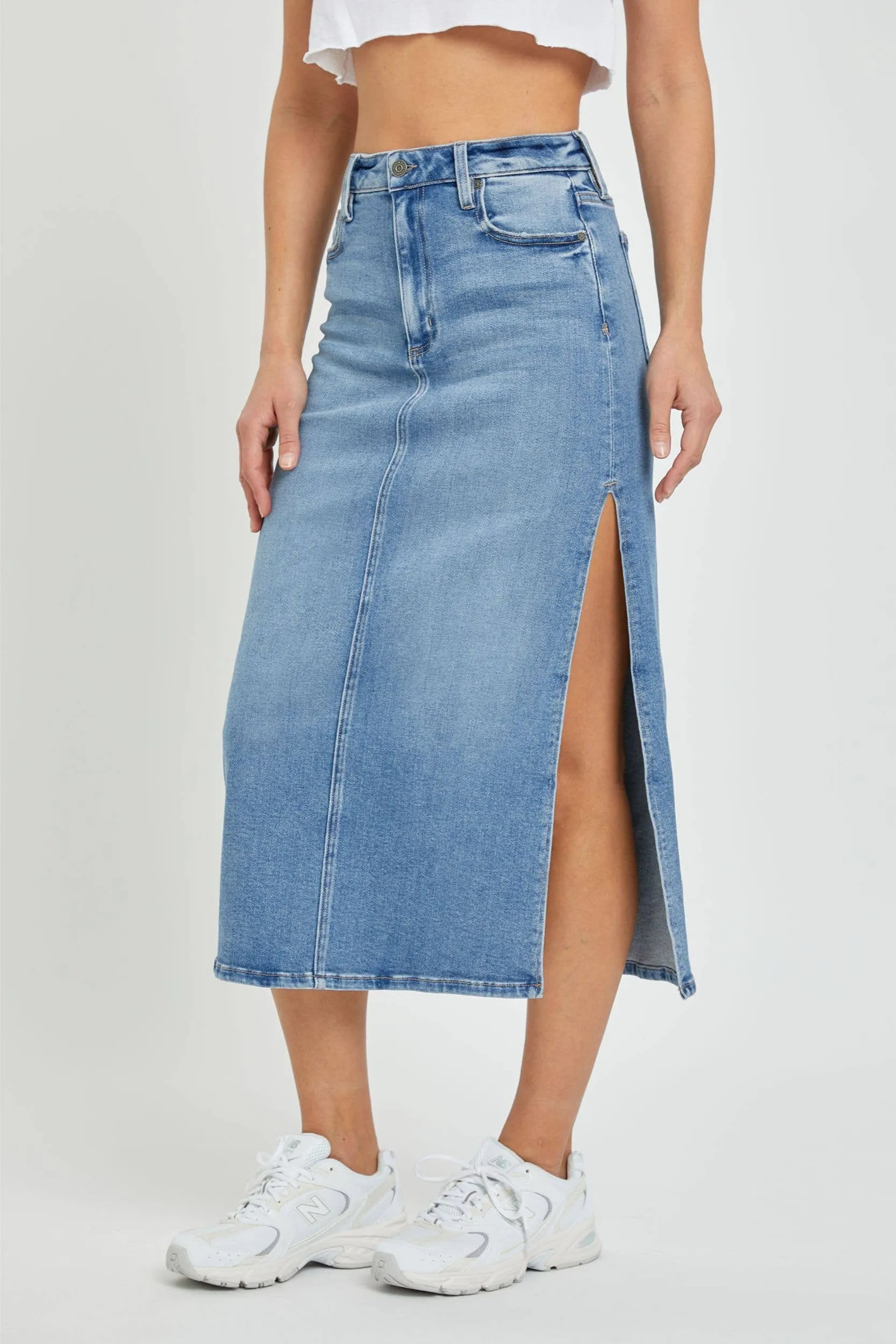 Peyton Midi Skirt With Side Slit