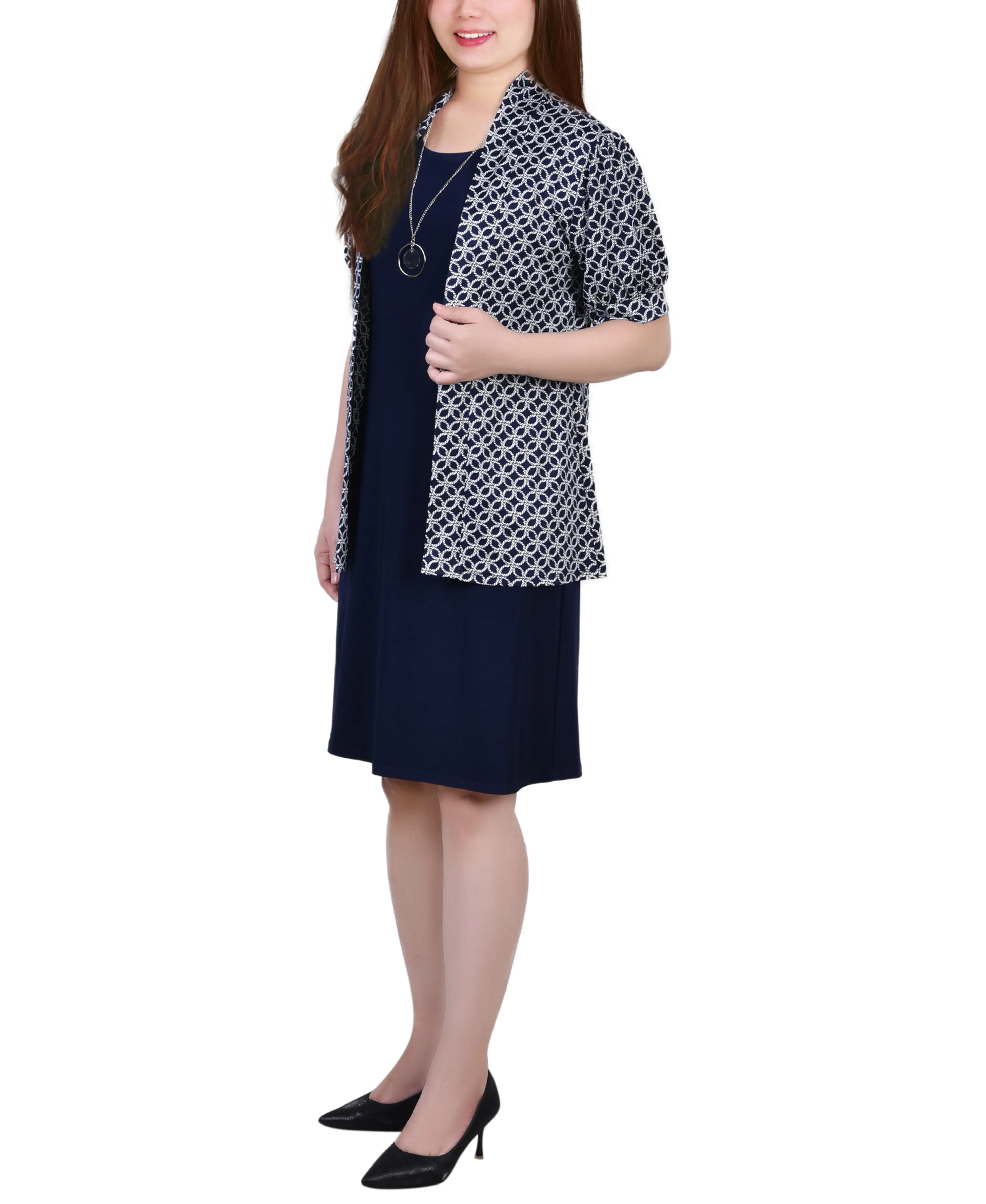 Plus Size Two Piece Dress Set