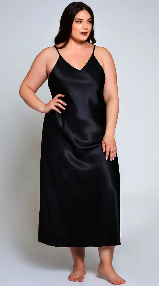 Plus Size Victoria Satin Nightgown