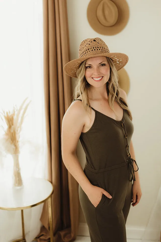 Pocketed Knit Jumpsuit