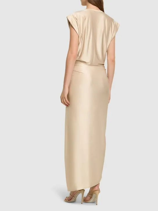 Rabanne   Viscose jersey midi dress 