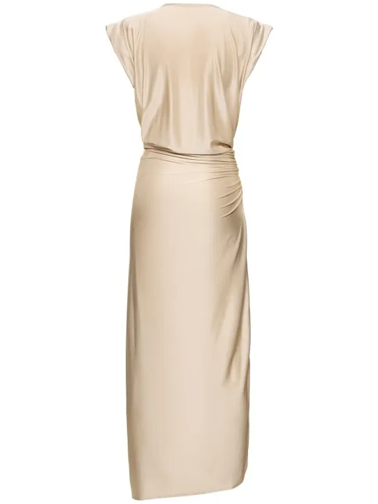 Rabanne   Viscose jersey midi dress 