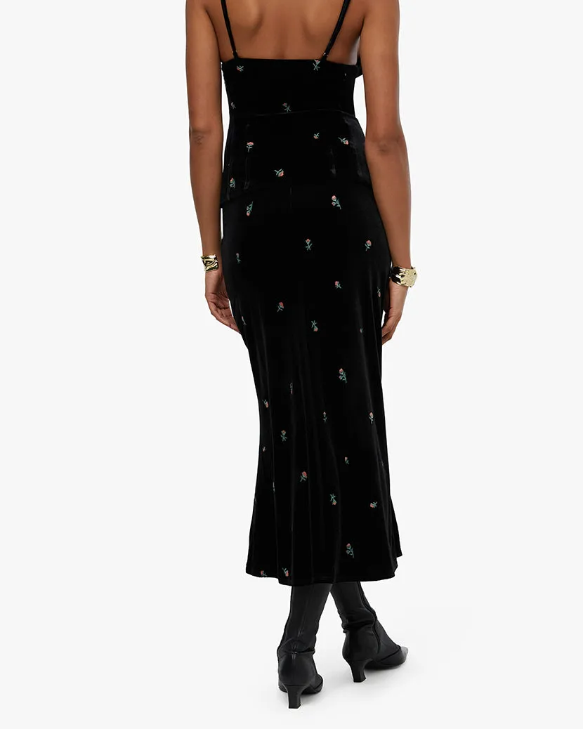 Ruched Midi Skirt