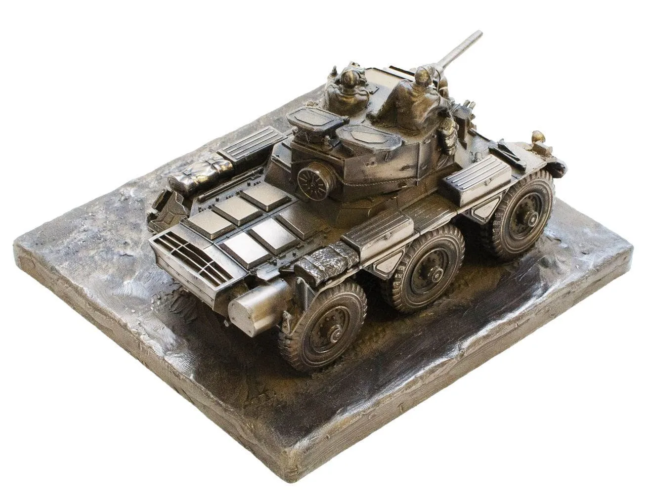 Saladin FV601 Armoured Car Cold Cast Bronze Military Statue