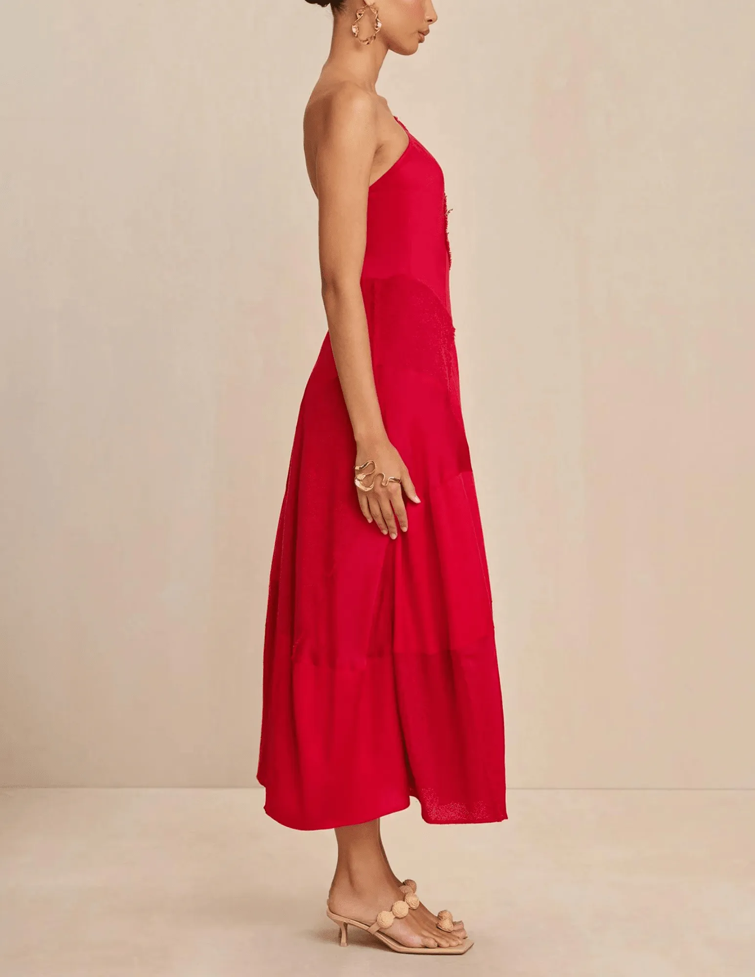 SALE ITEM-Cult Gaia Cienna Asymmetrical Midi Dress
