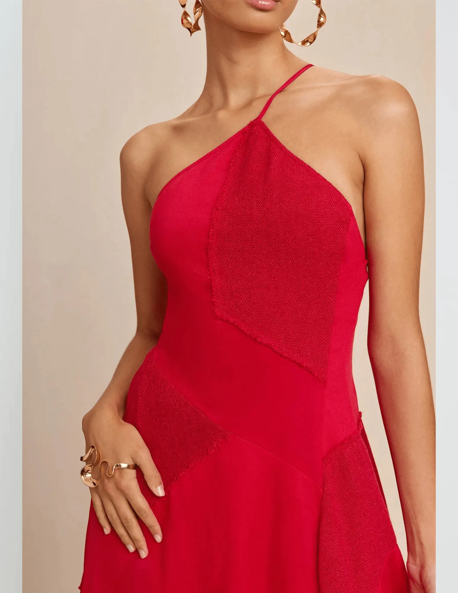 SALE ITEM-Cult Gaia Cienna Asymmetrical Midi Dress