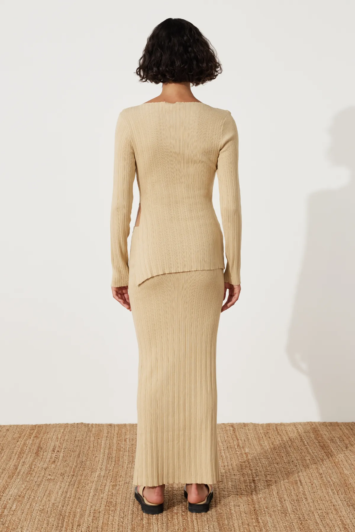 Sand Rib Knit Skirt
