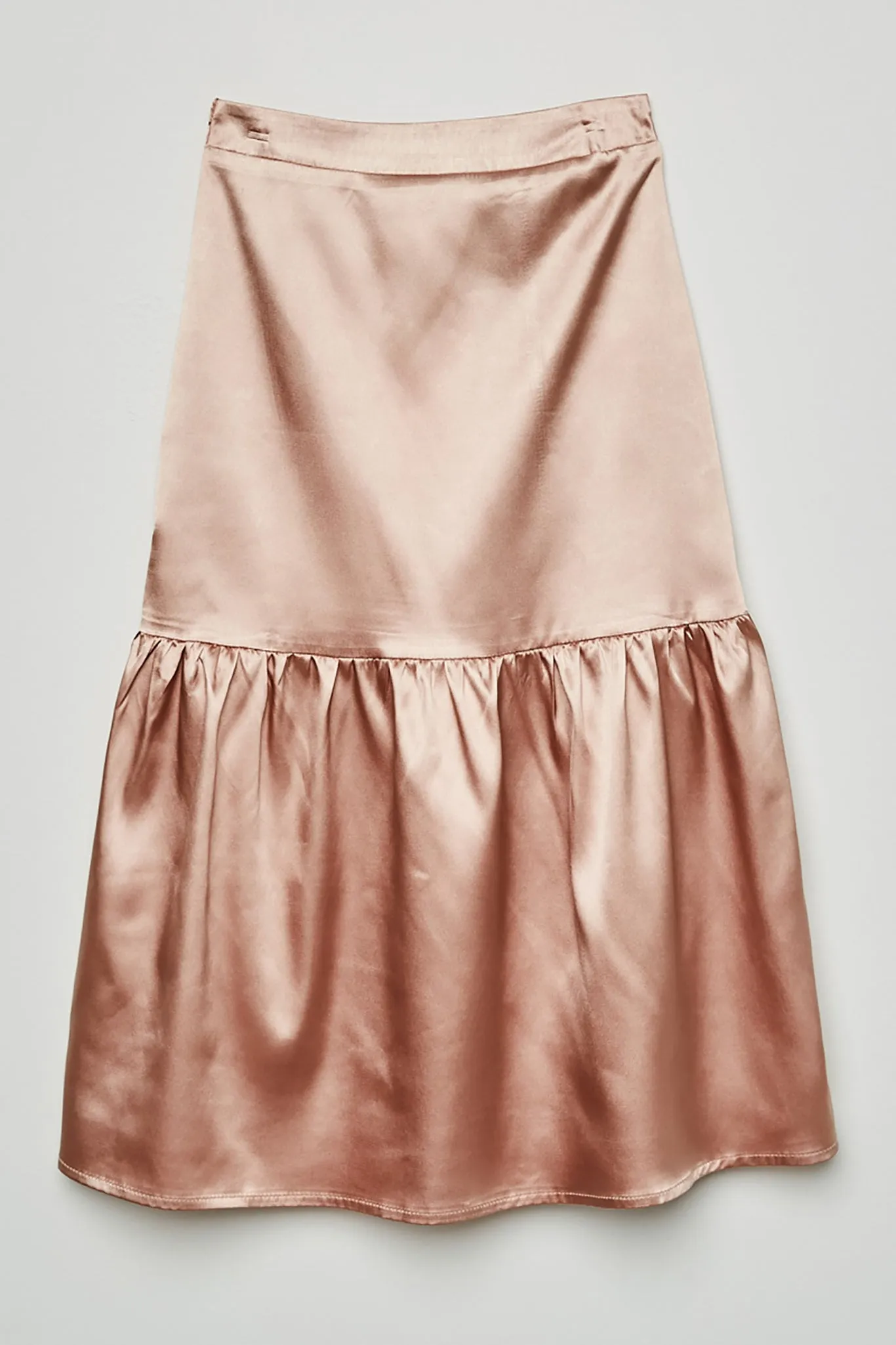 Satin Midi Skirt