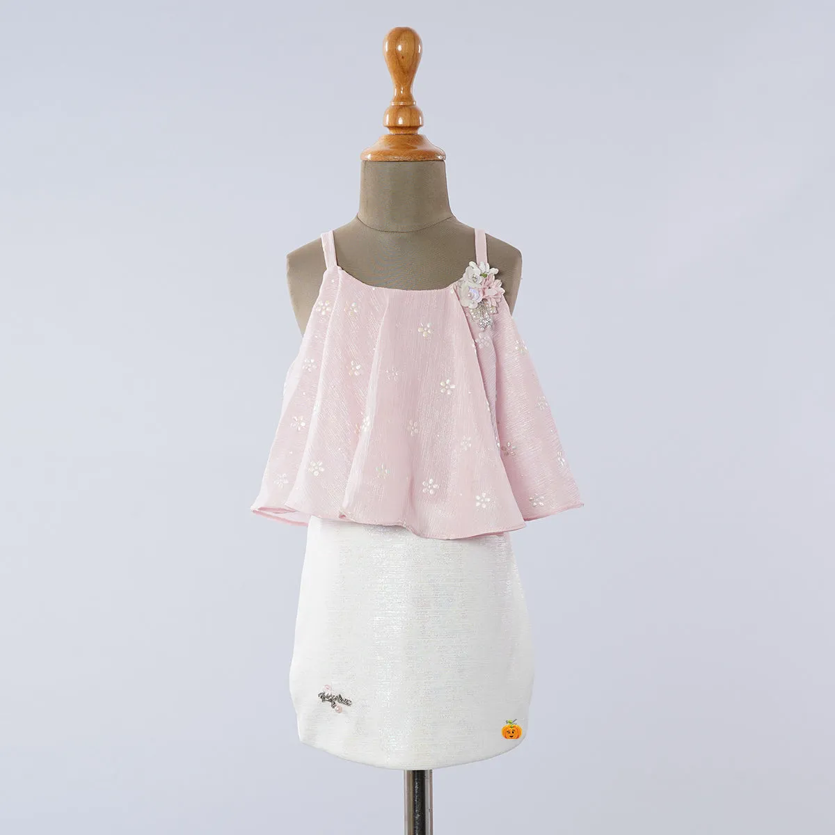 Sea Green & Pink Midi for Girls