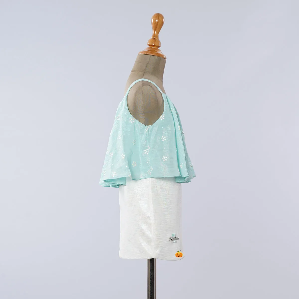 Sea Green & Pink Midi for Girls